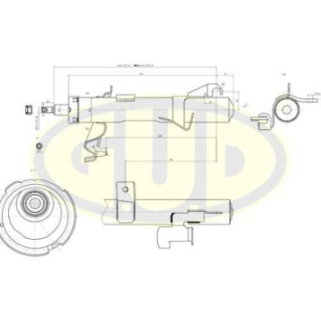 Амортизатор подвески <b>G.U.D GSA334700</b>