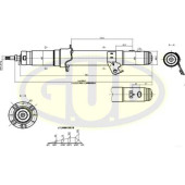 Амортизатор подвески <b>G.U.D GSA341351</b>