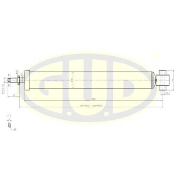 Амортизатор подвески <b>G.U.D GSA343348</b>