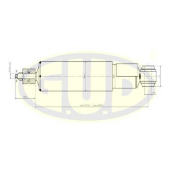 Амортизатор подвески <b>G.U.D GSA344288</b>