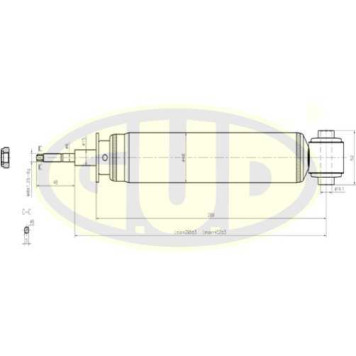 Амортизатор подвески <b>G.U.D GSA349021</b>