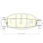 Амортизатор nis x-trail 06.07-/ ren 09.08- зад <b>G.U.D GSA349078</b>
