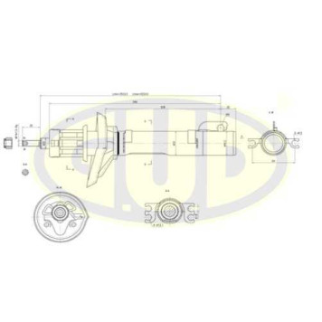 Амортизатор audi a3vw golf ivborasko octavia пер <b>G.U.D GSA634812</b>