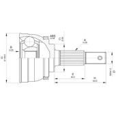 Шрус NISSAN <b>H.D.K. NI-69A44</b>