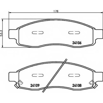Колодки тормозные дисковые <b>HELLA 8DB355013-671</b>