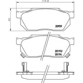 Колодки тормозные NAO <b>HELLA 8DB355026-831</b>