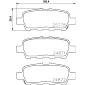 Колодки тормозные NAO <b>HELLA 8DB355028-021</b>