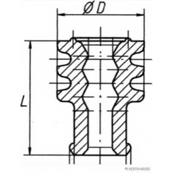 Уплотнительная / защитная пробка HERTH+BUSS ELPARTS ELA / 50282022-2
