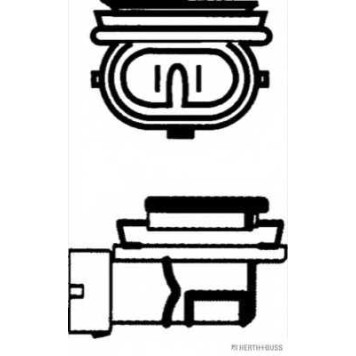 Лампа накаливания H11 12В 55Вт HERTH+BUSS ELPARTS 89901110-1