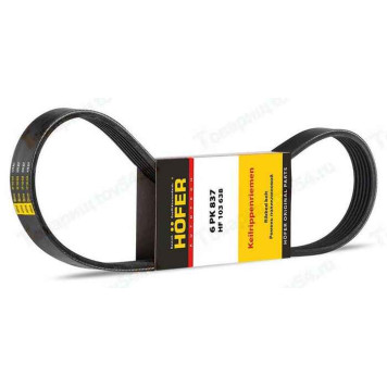 Ремень 6PK837 LADA Largus, Renault Logan без ГУР <b>HOFER HF 103 638</b>
