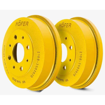 Барабаны тормозные ВАЗ 2108 комплект 2шт желтые <b>HOFER HF 144 808</b>