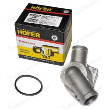 Термостат ВАЗ 2170 Приора, 2108-2115 (инж.) термоэлемент в сборе с крышкой 85°С <b>HOFER HF 445 907</b> (21082-1306030, 21082-1306010)