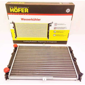 Радиатор охлаждения ВАЗ 2108 (карб+инж) алюм. <b>HOFER HF 708 412</b>