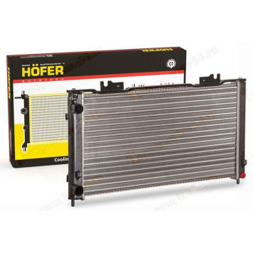 Радиатор охлаждения ВАЗ 2170 Приора под кондиционер Halla алюминиевый <b>HOFER HF 708 432</b>