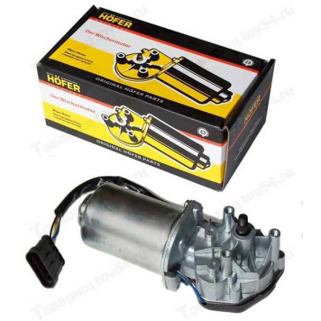 Мотор-редуктор стеклоочистителя ВАЗ 2110, 2123 (евроразъем) (10мм) <b>HOFER HF 744 127</b>