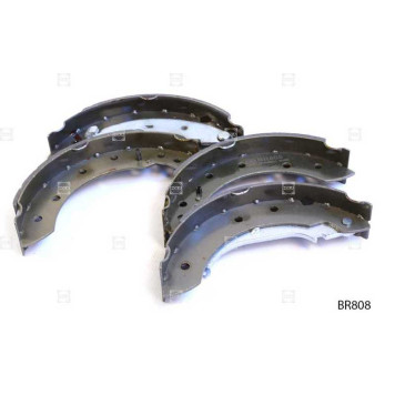 Тормозные колодки, барабанные, (TRW 203x38), LADA Largus ( - 2013); RENAULT Logan I/II, Sandero/Stepway I, Symbol II, Clio II, Laguna I, Thalia I, Twingo I; PEUGEOT 206, 206 sedan, 106, 306; CITRO?N X <b>HOLA BR808</b>