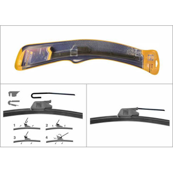 45см бескаркасная щетка стеклоочистителя DAEWOO Nexia HYUNDAI Santa Fe OPEL Astra F <b>HOLA HF18</b>