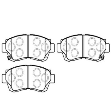 Колодки тормозные TOYOTA Camry (91-01),Celica (2.0) (93-99) передние (4шт.) <b>HSB HP5034</b>-1
