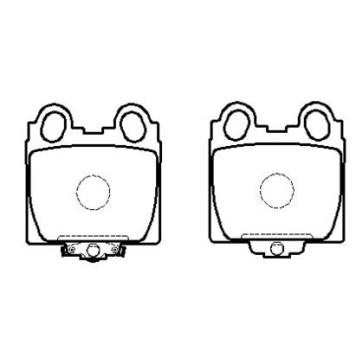 Колодки тормозные LEXUS GS300/400 IS 200/300 задние к-т <b>HSB HP5083</b>