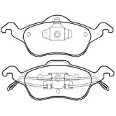 Колодки тормозные дисковые FORD FOCUS I 98-04 передние к-т <b>HSB HP5120</b>