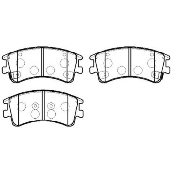 Колодки тормозные дисковые MAZDA: 6 (2.3) 03- <b>HSB HP5141</b>