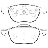 Колодки тормозные дисковые передн FORD: FOCUS C-MAX 03-07, FOCUS 04-07  MAZDA: 3 03-09, 5 05-07  подходит для VOLVO: C30 06-08, C70 06-09, S40 04-08, V50 04-08 <b>HSB HP5143</b>