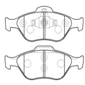 Колодки тормозные дисковые передн FORD: Fiesta 04-, MAZDA 2 03- <b>HSB HP5146</b>