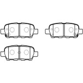 Колодки тормозные NISSAN QASHQAI/X-TRAIL/RENAULT KOLEOS/INFINITI FX35/45 задние к-т <b>HSB HP5162</b>