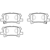 Колодки тормозные дисковые задн LEXUS: RX 03-  TOYOTA: HIGHLANDER 03-07 <b>HSB HP5165</b>