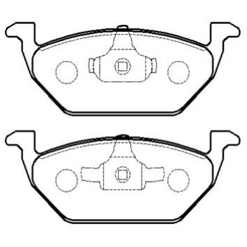 Колодки тормозные дисковые VW: GOLF 4 _ SCODA OCTA <b>HSB HP5168</b>