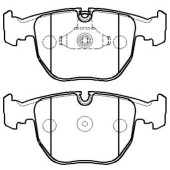 Колодки тормозные дисковые BMW 535,540 E39740 E38X5 95- передние к-т <b>HSB HP5187</b>