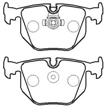 Колодки торм. ( №1 в корее) BMW 5 E60E63X-5(E53) подходит для Land Rover Range rover задние к-т <b>HSB HP5188</b>