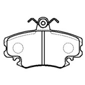 Колодки тормозные дисковые передн DACIA: LOGAN 04- _ RENAULT: CLIO 90-98, MEGANE 95-02, TWINGO 93-05 <b>HSB HP5197</b>