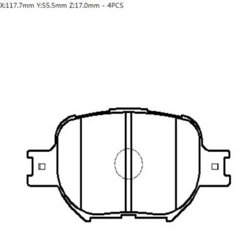 Колодки тормозные <b>HSB HP5201</b>-1