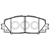 Колодки тормозные дисковые передн TOYOTA: YARIS 05- (-ABS, +ESP), ALLION 1.5 07-, BELTA 1.0, 1.5 05-, VITZ 1.0 VVTi 05- <b>HSB HP5245</b>
