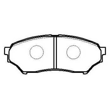 Колодки тормозные MITSUBISHI Pinin передние (4шт.) <b>HSB HP8306</b>