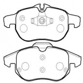 Колодки тормозные дисковые OPEL: Vectra 02.04-, Signum 03.5- _ SAAB: 9-3 Sport 02.9-03.12, 04.1- <b>HSB HP8382</b>