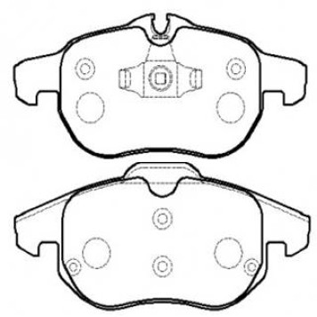 Колодки тормозные дисковые OPEL: Vectra 02.04-, Signum 03.5- _ SAAB: 9-3 Sport 02.9-03.12, 04.1- <b>HSB HP8382</b>