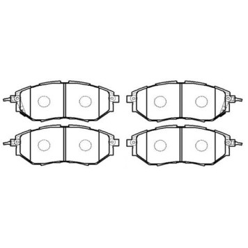 Колодки тормозные SUBARU Legacy,Outback,Tribeca (03-) (2.03.6) передние (4шт.) <b>HSB HP8432</b>