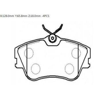 Колодки тормозные дисковые VW: EURO VAN 01- <b>HSB HP8526</b>-1