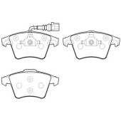 Колодки тормозные дисковые VW: T-5 04- <b>HSB HP8542</b>