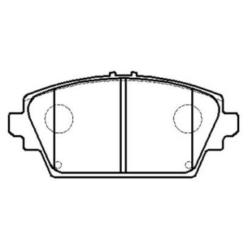 Колодки тормозные NISSAN Primera (P12) HONDA Accord (99-) передние (без скрипуна) (4шт.) <b>HSB HP9073</b>