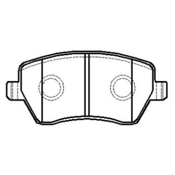 Колодки тормозные дисковые NISSAN RENAULT Clio, Modus, MICRA <b>HSB HP9080</b>