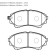 Колодки тормозные FORD Ranger (99-) MAZDA B-Series (99-) (4шт.) <b>HSB HP9190</b>