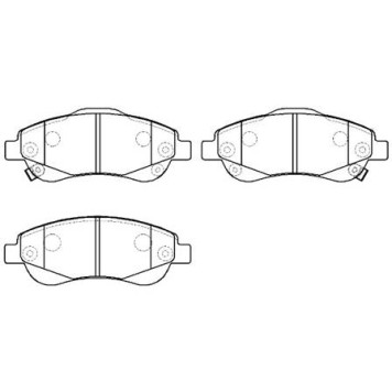 Колодки торм. ( №1 в корее) HONDA CR-V III -7 перед. к-т <b>HSB HP9247</b>