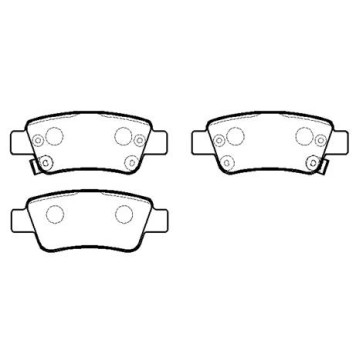 Колодки торм. ( №1 в корее) HONDA CR-V III -7 задние к-т <b>HSB HP9248</b>