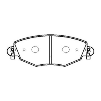 Колодки тормозные FORD Mondeo 3 (1.8/2.5/2.0 D) (00-) подходит для Jaguar X-Type передние (4шт.) <b>HSB HP9435</b>