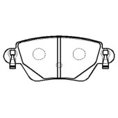 Колодки тормозные FORD Mondeo 3 (00-07) подходит для Jaguar X-Type (03-) RENAULT Kangoo (02-) задние (4шт.) <b>HSB HP9507</b>