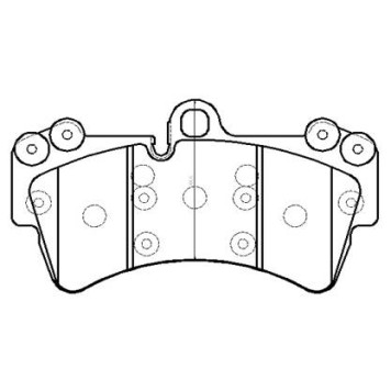 Колодки торм. ( №1 в корее) AUDI Q7VOLKSWAGEN TOUAREGPORSCHE CAYENNE 02> (R18) перед. к-т <b>HSB HP9661</b>