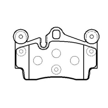 Колодки торм. ( №1 в корее) AUDI Q7VOLKSWAGEN TOUAREG 03>PORSCHE CAYENNE 03> задние к-т <b>HSB HP9662</b>